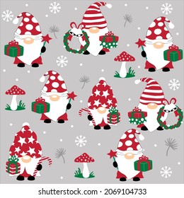 New Christmas Gnomes  charaters wallpaper wrapping