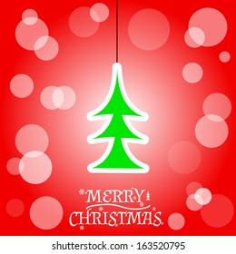 New christmas greeting card in a unique style