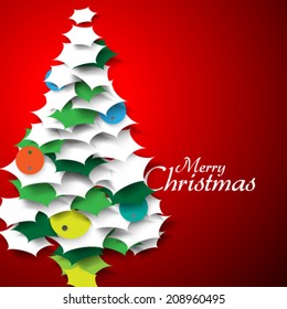 New Christmas Hand Made Look Design Vector Background
