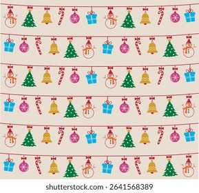 New Christmas icons wallpaper print 2026