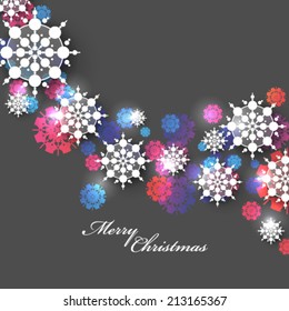New Christmas Snowflake Design Vector Background