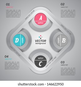 new circular design element / you can use as infographic, presentation template or web design