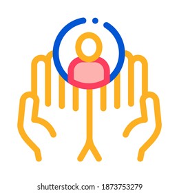 New Client Icon Vector. Outline New Client Sign. Isolated Contour Symbol Illustration