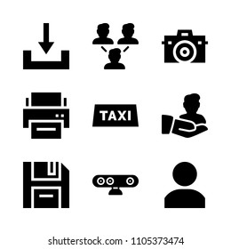 new, closeup, passenger and image icons in Web vector set. Graphics for web and design