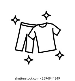 New Clothes With Line Style Icon