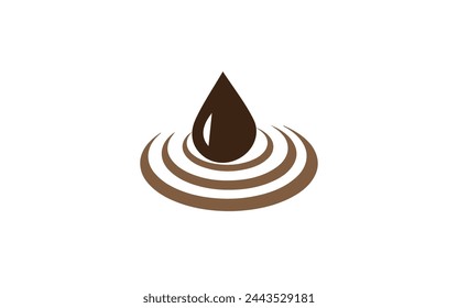 new coffee drop modern logo design simple unique icon logo design 