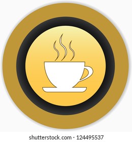 New coffee icon on a white background