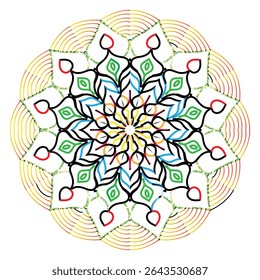 novo colorido criativo mandala digin