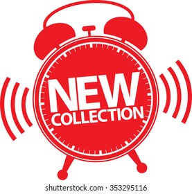 New collection alarm clock icon, vector illustration 