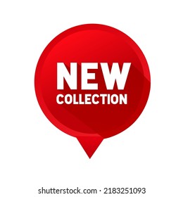 New collection banner design. Flat style vector illustration.