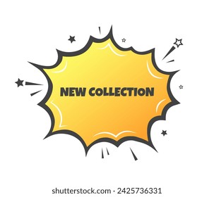 Nuevo banner de la colección. Estilo plano. Icono vectorial
