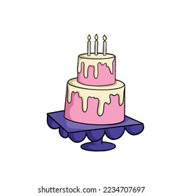new collection birthday stickers, clipart birthday, birthday cake, ballon, birthday party