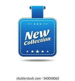 New Collection Blue Vector Icon Design