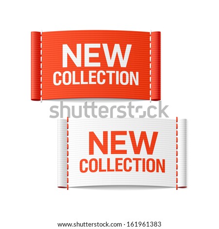 New collection clothing labels. Vector.