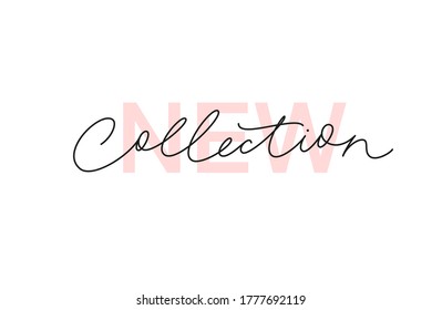 New collection continuous line vector lettering. Modern slogan handwritten vector calligraphy. Black paint lettering isolated on white background. Design for social media, advertising design, banner, - Shutterstock ID 1777692119