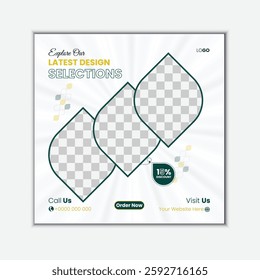 New collection design for Eid social media design