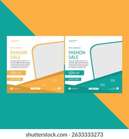 New Collection Fashion Sale Social Media Templates with 50% Off