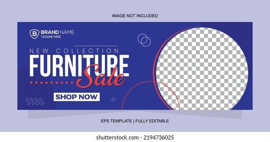 New Collection Furniture Sale Banner Design Shop Now Template Banner Design