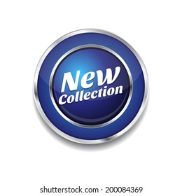 New Collection Glossy Shiny Circular Vector Button