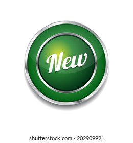 New Collection Glossy Shiny Circular Vector Button