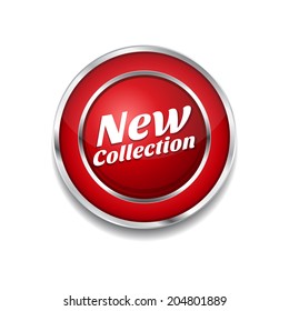 New Collection Glossy Shiny Circular Vector Button