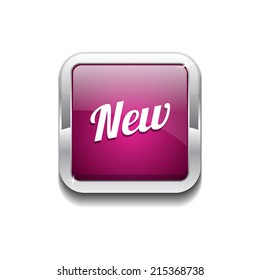 New Collection Glossy Shiny Rounded Rectangular Vector Button