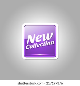 New Collection Glossy Shiny Rounded Corner Vector Button