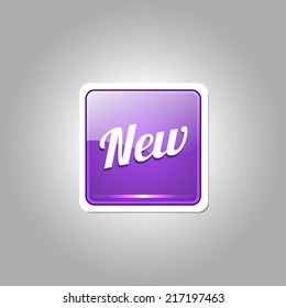 New Collection Glossy Shiny Rounded Corner Vector Button