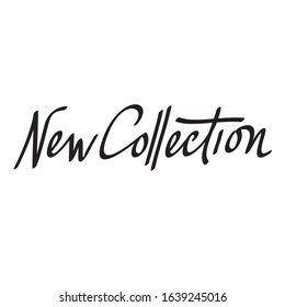 new collection hand lettering editable scalable label