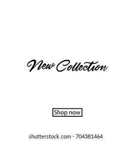 new collection hand lettering handmade calligraphy vector