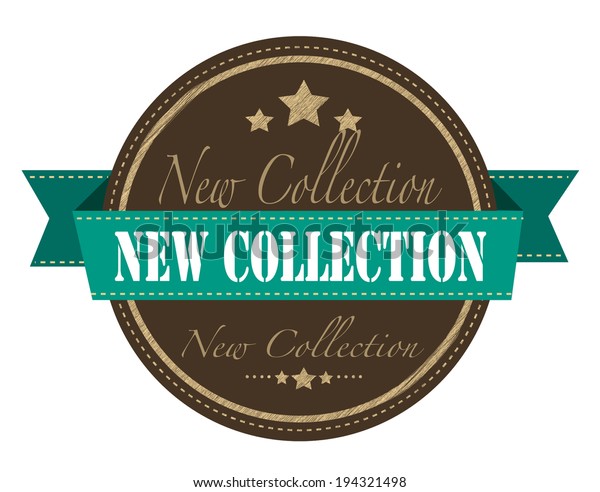 New Collection Label Stamp On Vector Stock Vector (Royalty Free ...