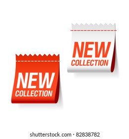 New collection labels. Vector.