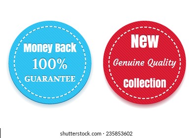 New Collection, Money Back badges