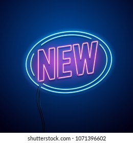 New Collection neon sign. Vector illustration.