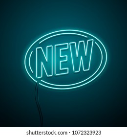 New Collection neon sign. Vector illustration.