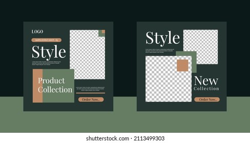 New Collection Post Banner Design Template, Vector