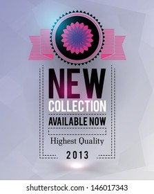 New collection promo background. EPS10, flare effect is in separate layer and can be easily removed. 
