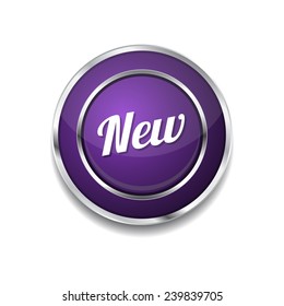 New Collection Purple Circular Vector Button