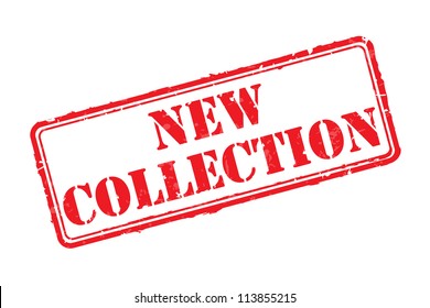 New collection rubber stamp vector illustration. Contains original brushes