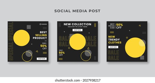 New collection sale social media post template