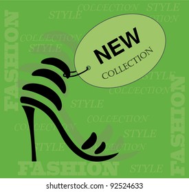 New collection shoes icon. Vector.