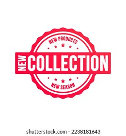 Nueva etiqueta de vector de compras de colección 