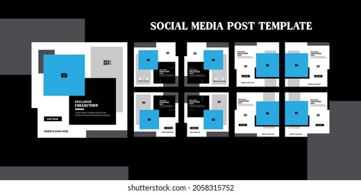 New collection social media post template