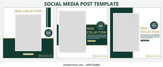 New collection social media template banner sale promotion