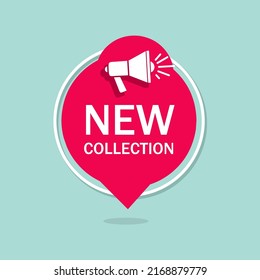 Nuevo Vector de diseño de iconos de burbuja de voz de colección. Concepto de negocio. Símbolo de oferta publicitaria.