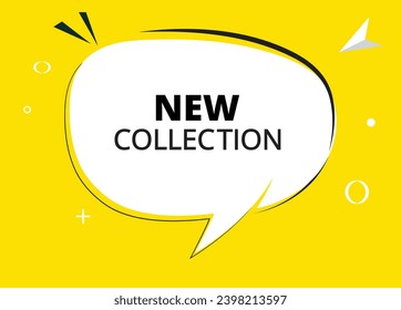 Nuevo texto de burbuja de voz de colección. Hola allí en color brillante para Sticker, Banner y Poster. ilustración vectorial.