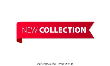 New collection stiker label vector design. New collection badge icon element