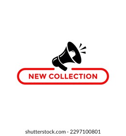 New collection tag logo vector design. Suitable for business, online shop, store, banner and poster
