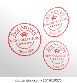new collection text stamp set
