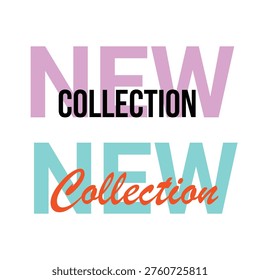 new collection typography banner design